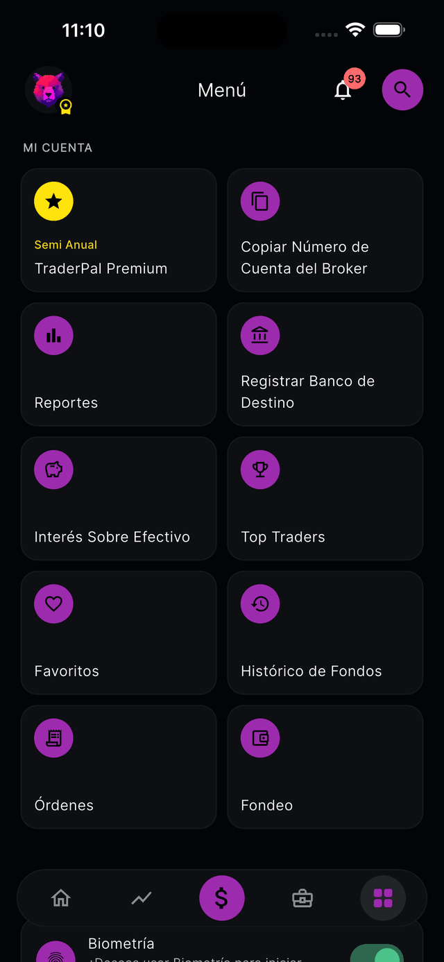 TraderPal pantalla 15